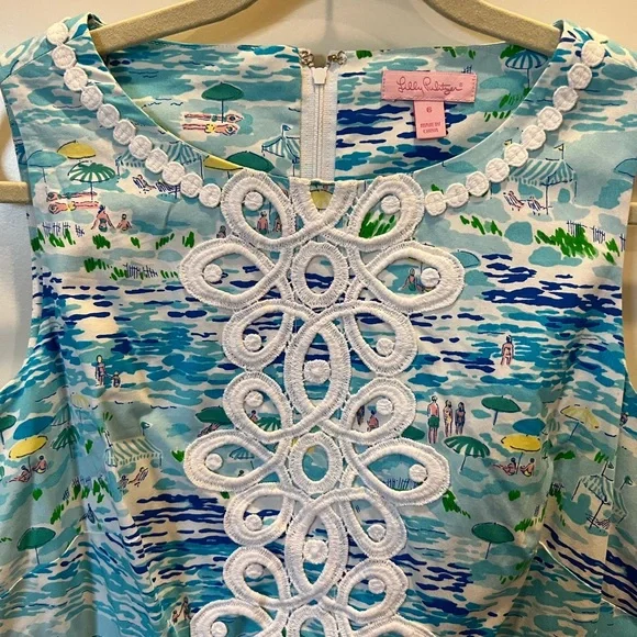 Lilly Pulitzer Worth Shift in High Tide Toile. Size 6 - Picture 2 of 4